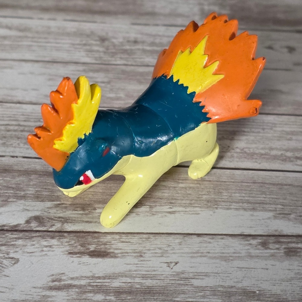 Vintage 1999 Pokemon Quilava 156 TOMY CGTSJ PVC Figure Johto 2 Inch